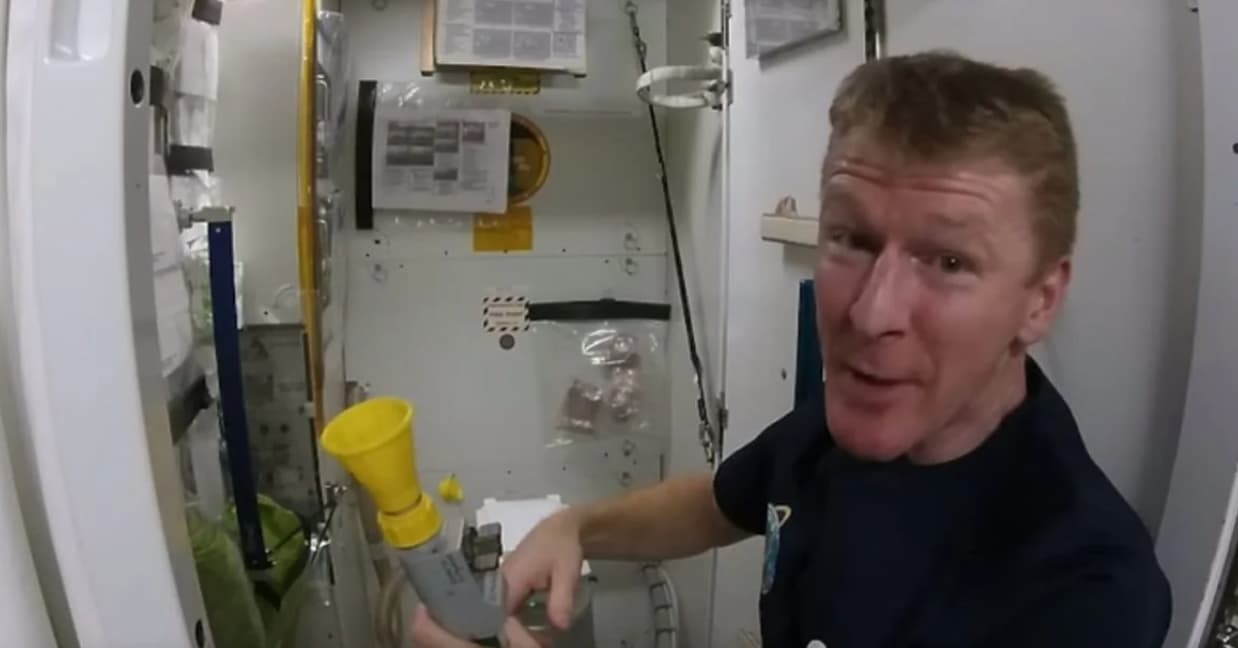 astronaut toilet in space